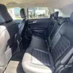 A car with the back seats folded down