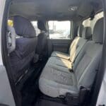 A van with several seats in it