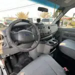 A view of the inside of a van.